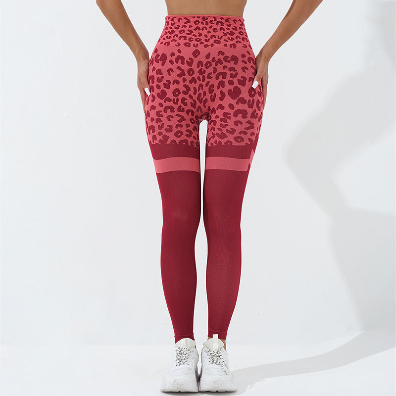 Leopard Sculpt Leggings fără cusături