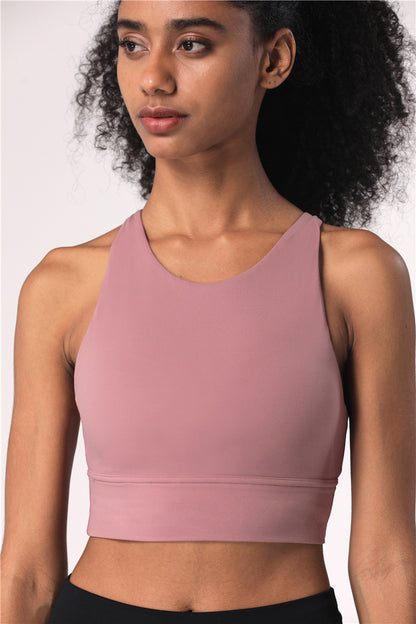 Biustonosze Fitness Cross Back Strapline Longline