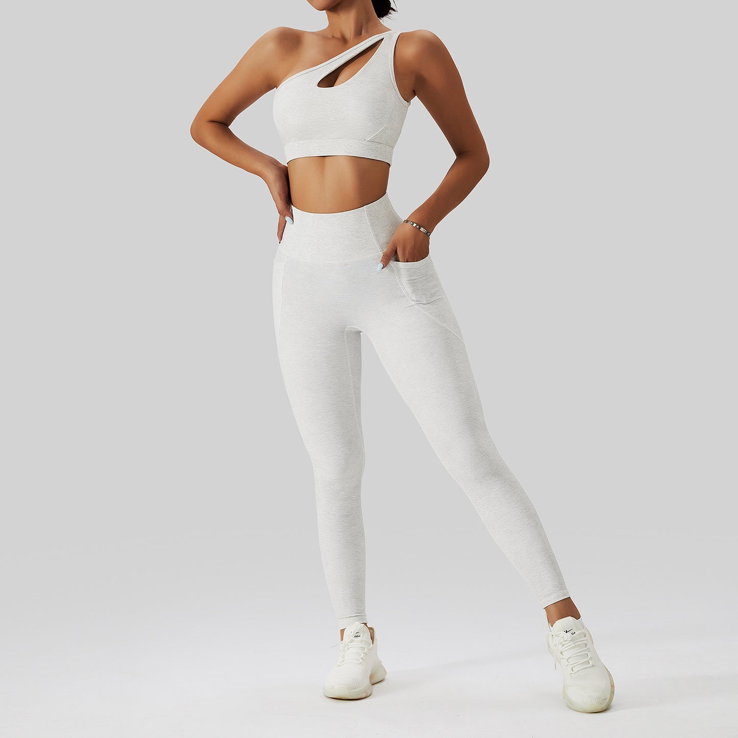Set de fitness cu sutien și jambiere Gathers Back