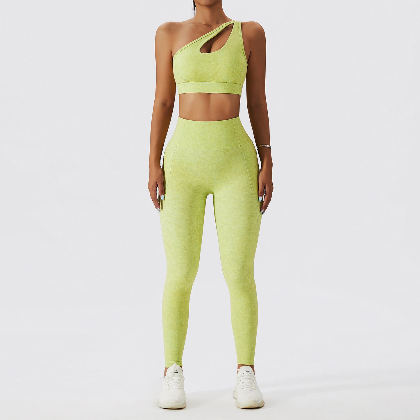 Set de fitness cu sutien și jambiere Gathers Back
