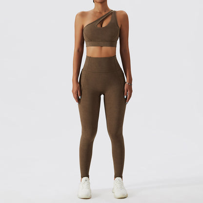 Set de fitness cu sutien și jambiere Gathers Back