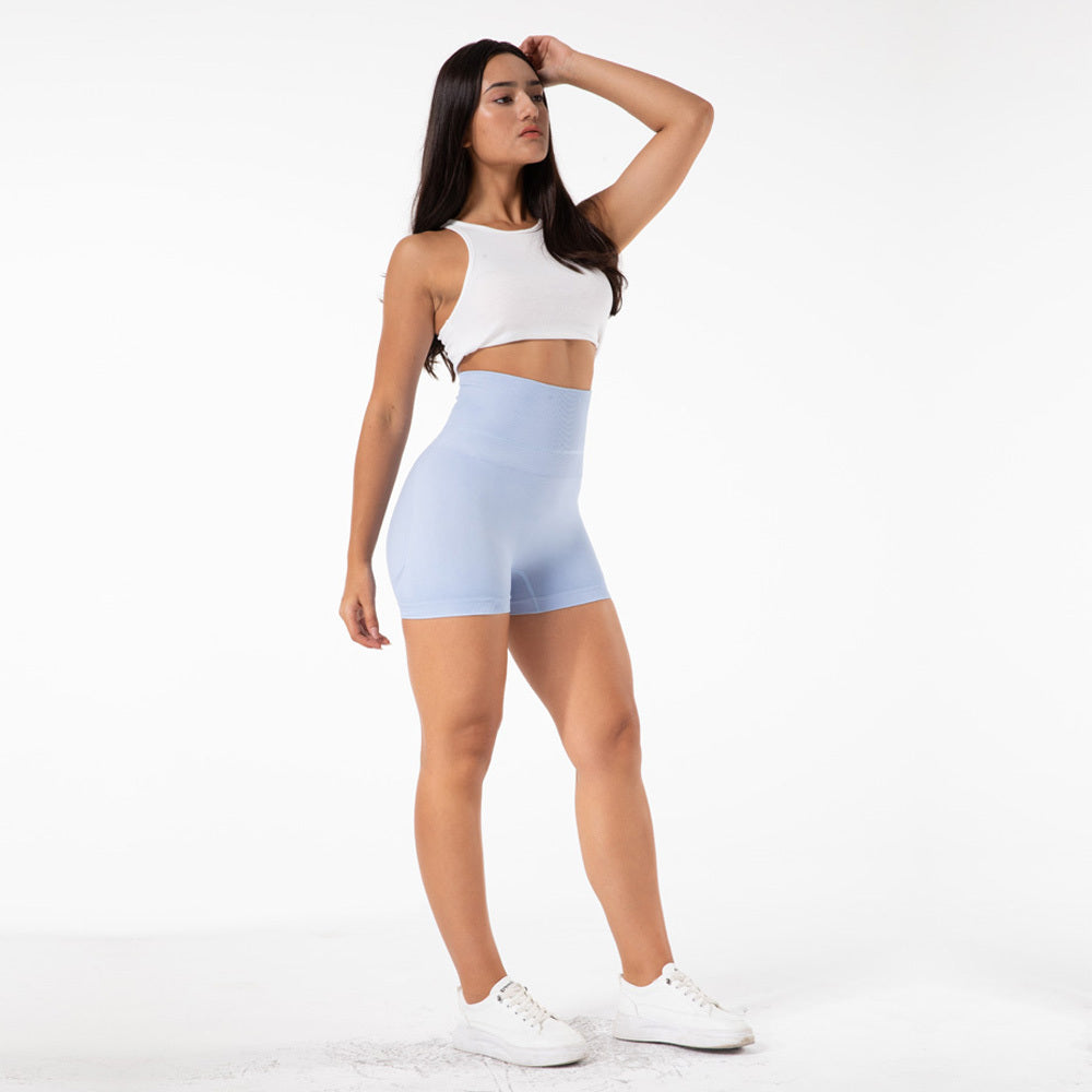 Seamless High Waist Stretch Shorts
