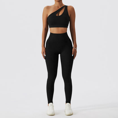 Set de fitness cu sutien și jambiere Gathers Back